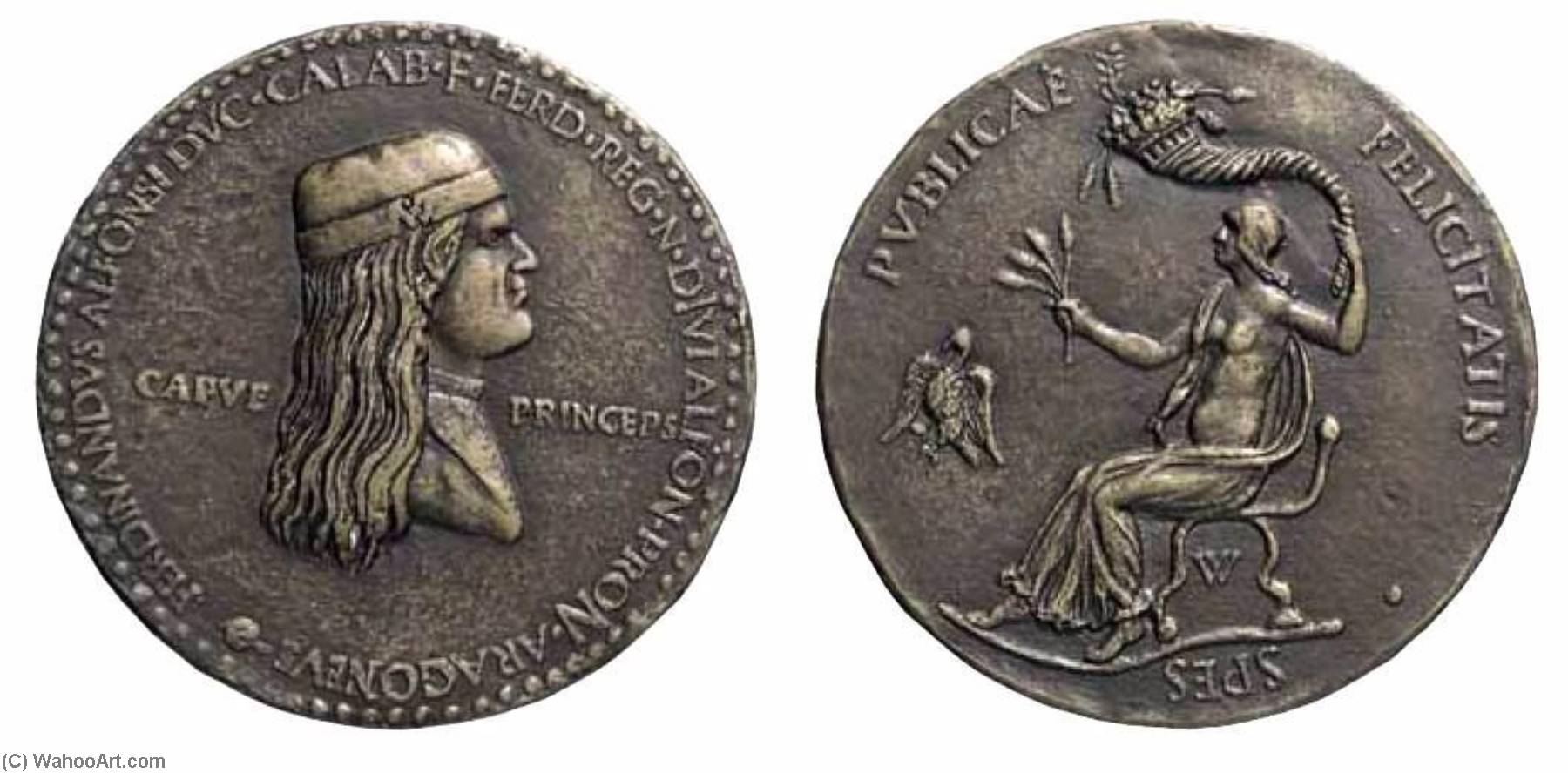 WikiOO.org - Encyclopedia of Fine Arts - Maalaus, taideteos Adriano Fiorentino - Medal of Ferdinand II
