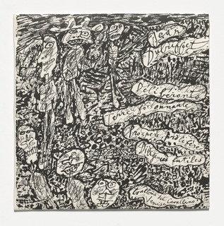 Wikioo.org - The Encyclopedia of Fine Arts - Painting, Artwork by Jean Philippe Arthur Dubuffet - Disque no. 6 from Expériences musicales