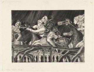 Wikioo.org - The Encyclopedia of Fine Arts - Painting, Artwork by Reginald Marsh - The Steeplechase