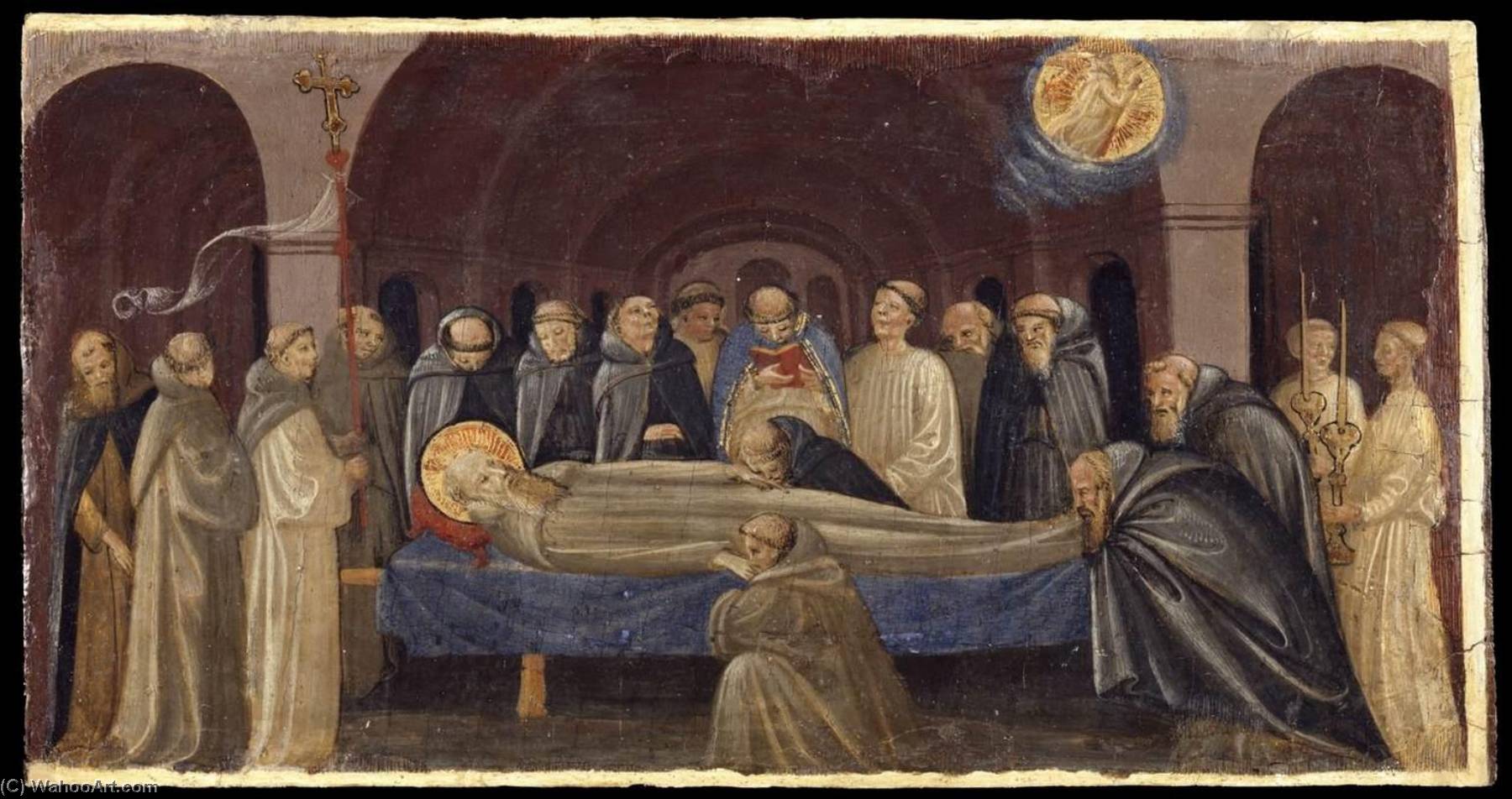 Wikioo.org - The Encyclopedia of Fine Arts - Painting, Artwork by Francesco D'antonio Di Bartolommeo - The Funeral of St Jerome