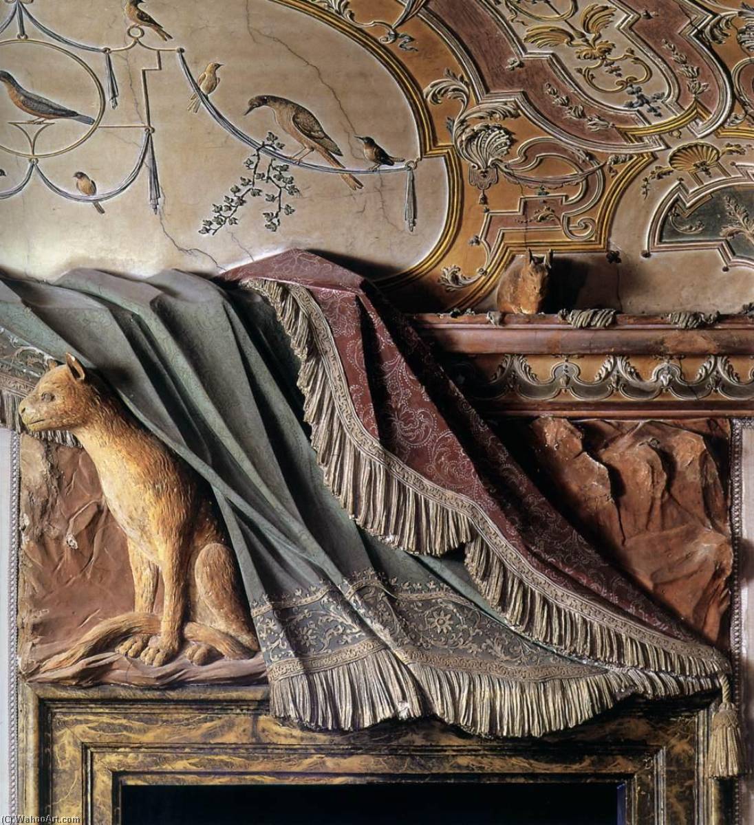WikiOO.org - Encyclopedia of Fine Arts - Lukisan, Artwork Abbondio Stazio - Interior decoration (detail)