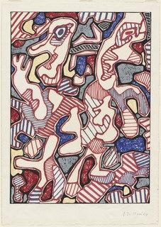 WikiOO.org - Encyclopedia of Fine Arts - Lukisan, Artwork Jean Philippe Arthur Dubuffet - Maquette for Fusses (Affairements)