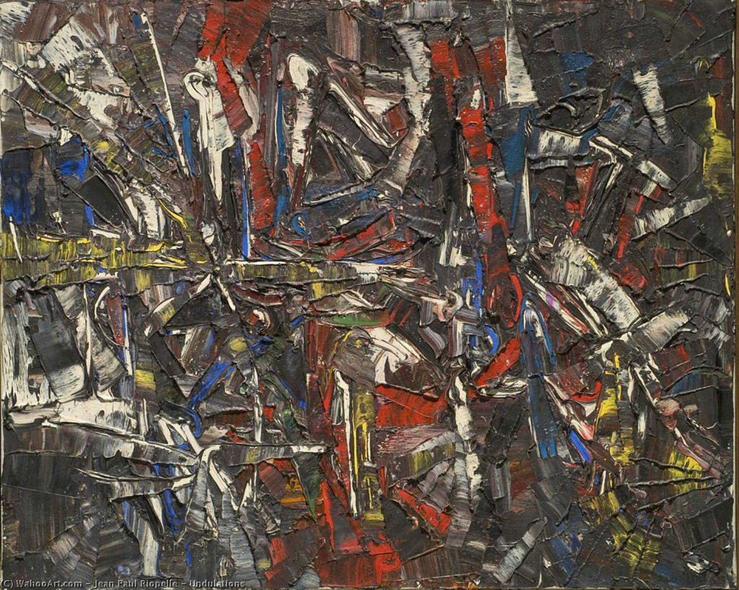 Wikioo.org - The Encyclopedia of Fine Arts - Painting, Artwork by Jean Paul Riopelle - Undulations