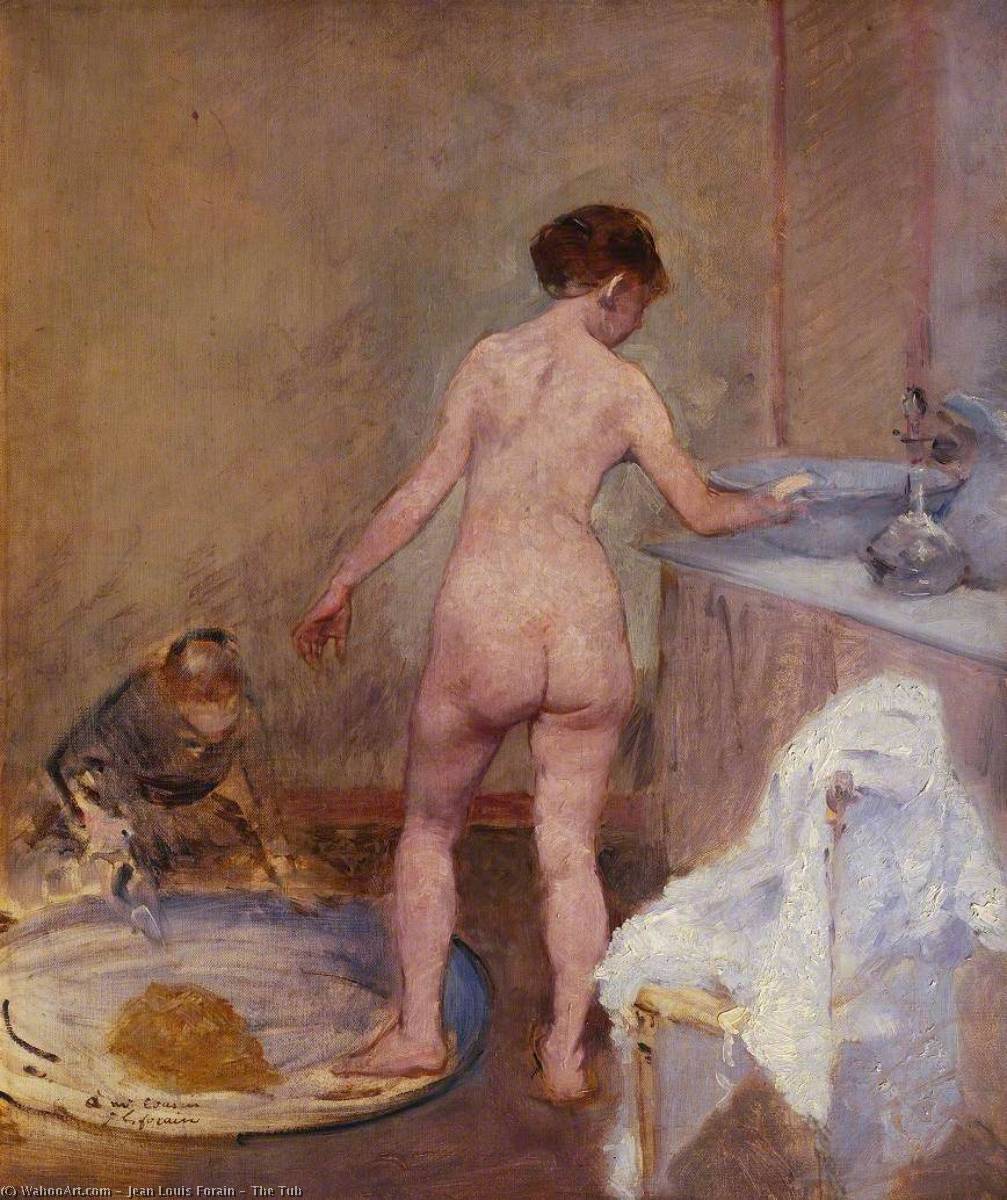 Wikioo.org - The Encyclopedia of Fine Arts - Painting, Artwork by Jean Louis Forain - The Tub