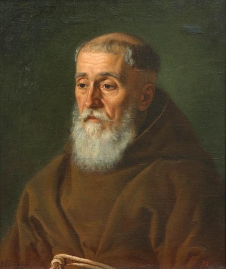 Wikioo.org - The Encyclopedia of Fine Arts - Painting, Artwork by Jan Zasiedatel - Ukrainian Портрет капуцина Portrait of capuchin