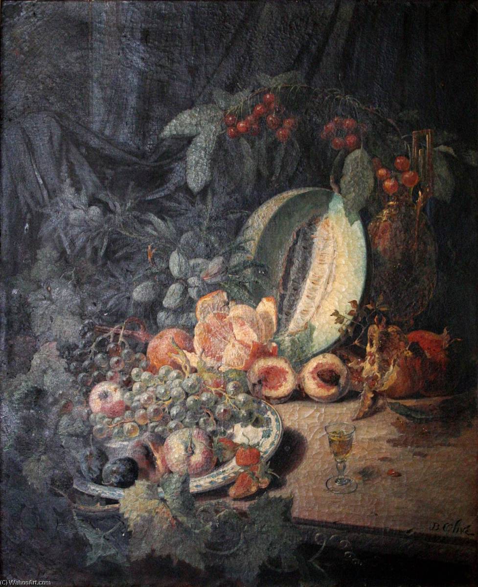 Wikioo.org – L'Encyclopédie des Beaux Arts - Peinture, Oeuvre de Jean Baptiste Joseph Olive - English Fruits