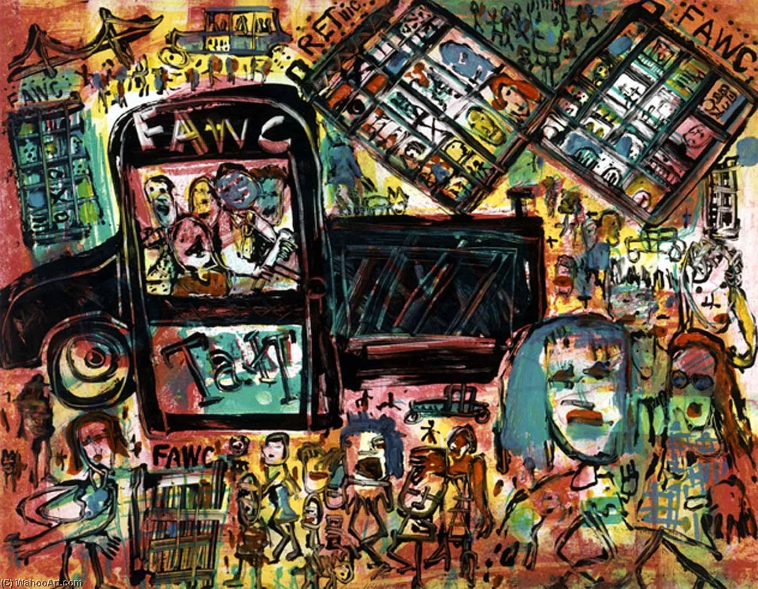 Wikioo.org – La Enciclopedia de las Bellas Artes - Pintura, Obras de arte de George Mcneil - Intitulado , de la cartera la nueva De provincetown imprimir proyecto , 1990