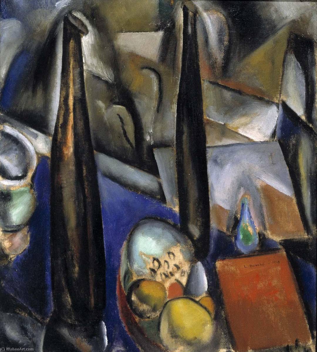 Wikioo.org - The Encyclopedia of Fine Arts - Painting, Artwork by Louis Bouché - Cubist Still Life