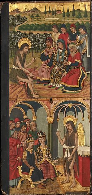 WikiOO.org - Encyclopedia of Fine Arts - Lukisan, Artwork Domingo Ram - Panel of Saint John the Baptist with Scenes from His Life