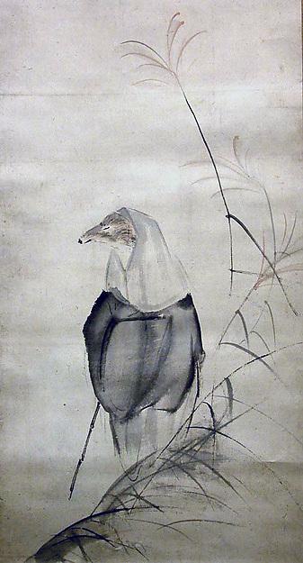 Wikioo.org - The Encyclopedia of Fine Arts - Painting, Artwork by Otagaki Rengetsu - Hakuzosu the Fox Spirit