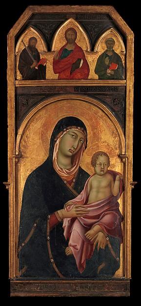 Wikioo.org - The Encyclopedia of Fine Arts - Painting, Artwork by Segna Di Buonaventura - Madonna and Child