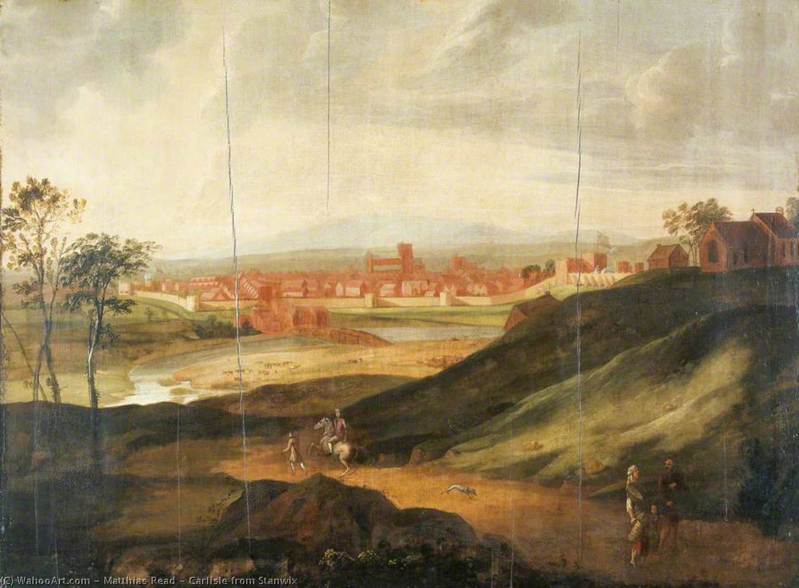 Wikioo.org - The Encyclopedia of Fine Arts - Painting, Artwork by Matthias Read - Carlisle from Stanwix
