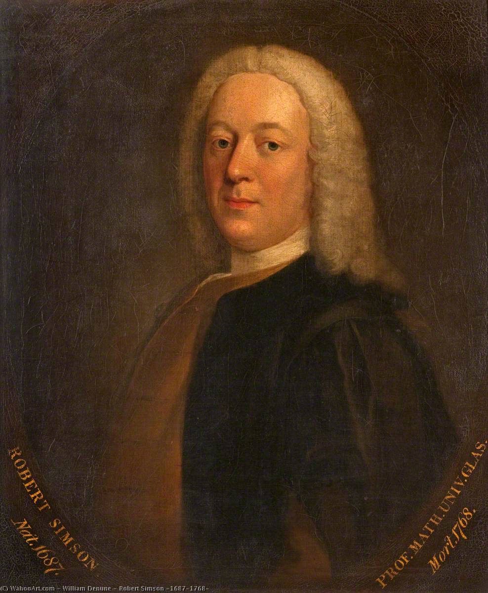 WikiOO.org - Енциклопедия за изящни изкуства - Живопис, Произведения на изкуството William Denune - Robert Simson (1687–1768)