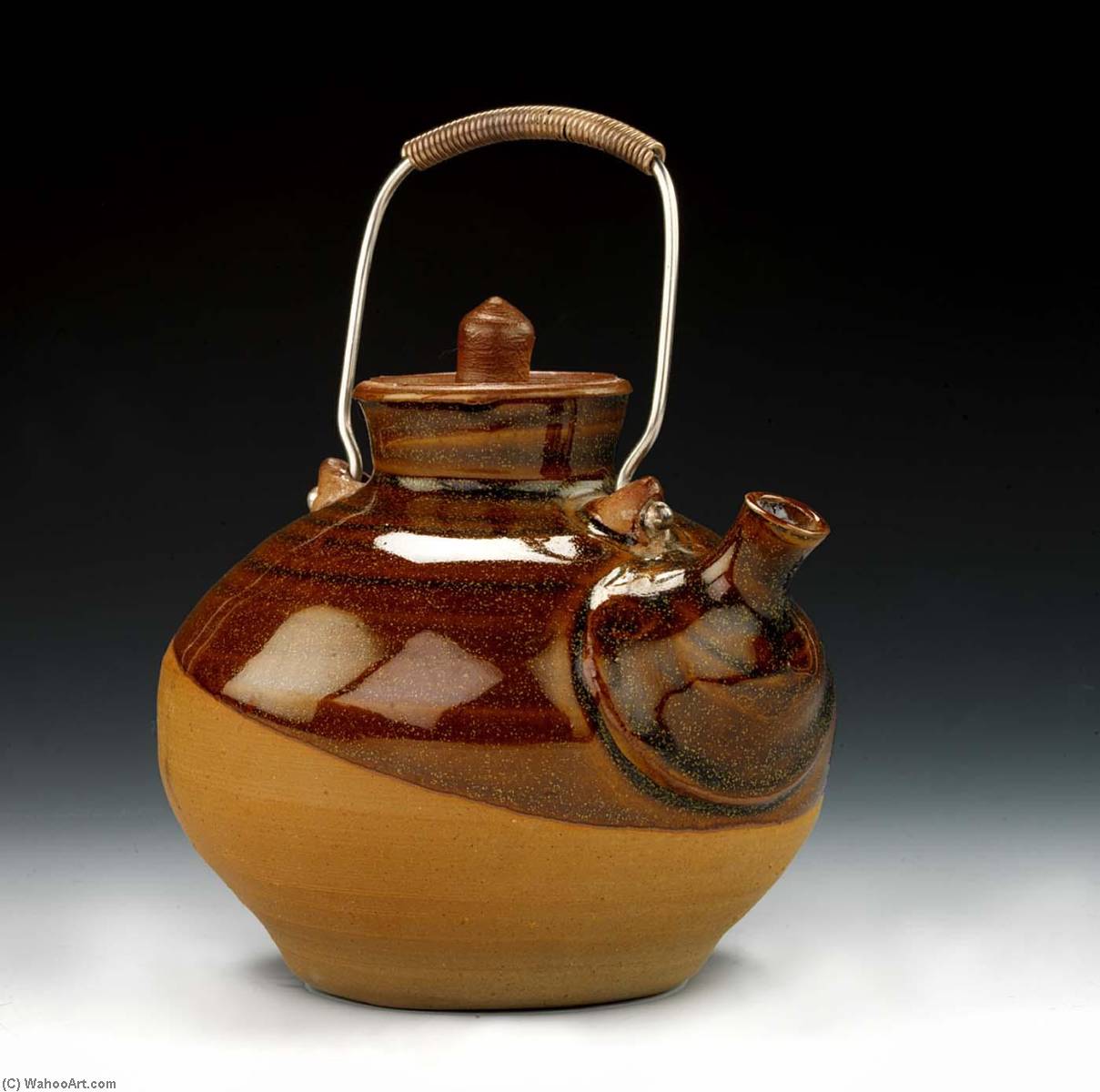 Wikioo.org - The Encyclopedia of Fine Arts - Painting, Artwork by Byron Temple - Untitled (Lidded Jar)