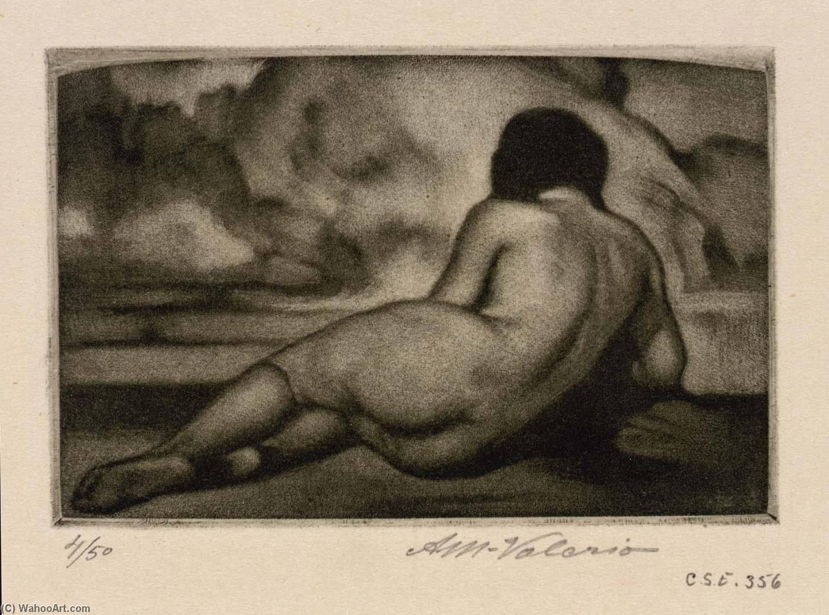 Wikioo.org - The Encyclopedia of Fine Arts - Painting, Artwork by Alessandro Mastro Valerio - Small Reclining Nude