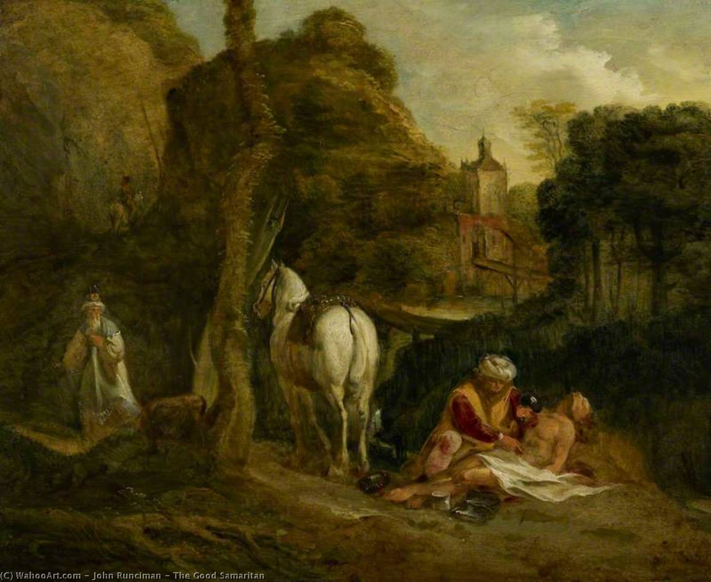 Wikioo.org - The Encyclopedia of Fine Arts - Painting, Artwork by John Runciman - The Good Samaritan