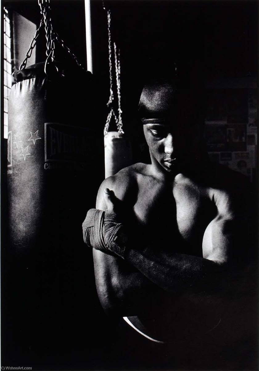 Wikioo.org - The Encyclopedia of Fine Arts - Painting, Artwork by Christina Koci Hernandez - Unidentified boxer with arms crossed