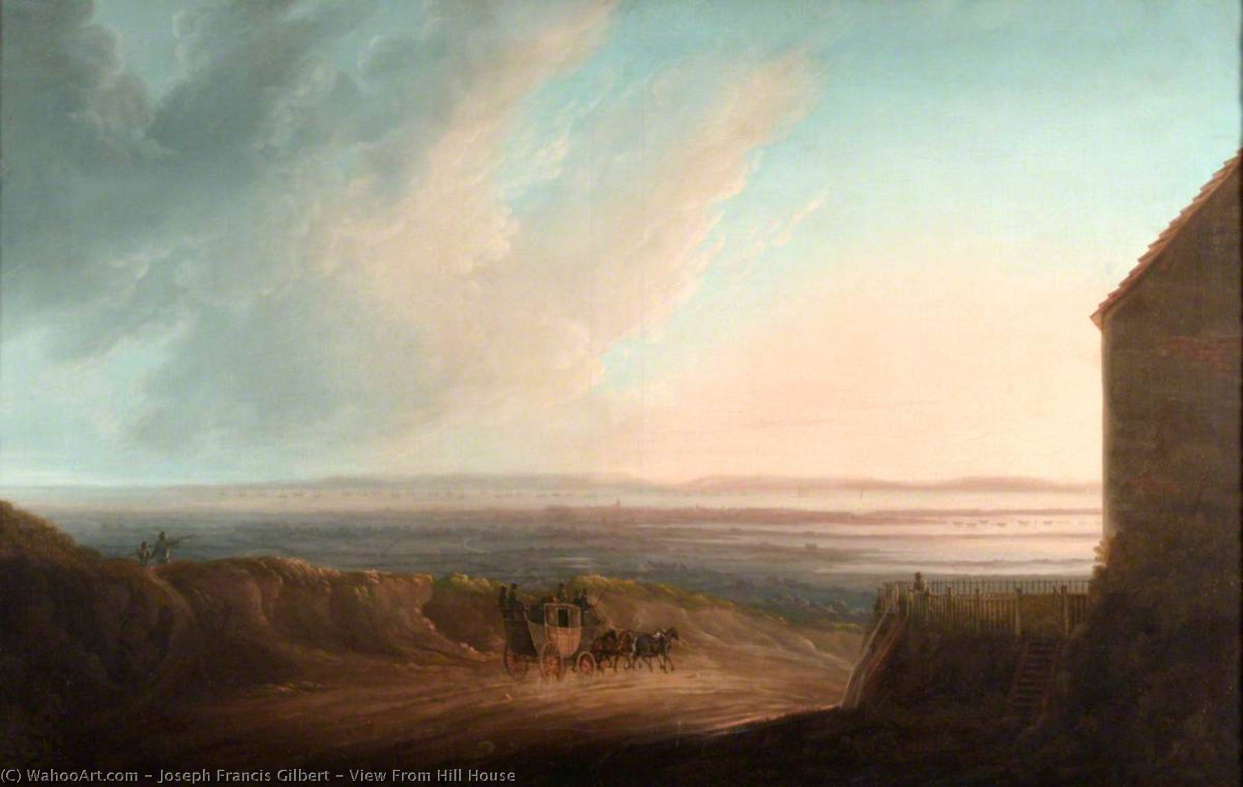 Wikioo.org - The Encyclopedia of Fine Arts - Painting, Artwork by Joseph Francis Gilbert - View From Hill House