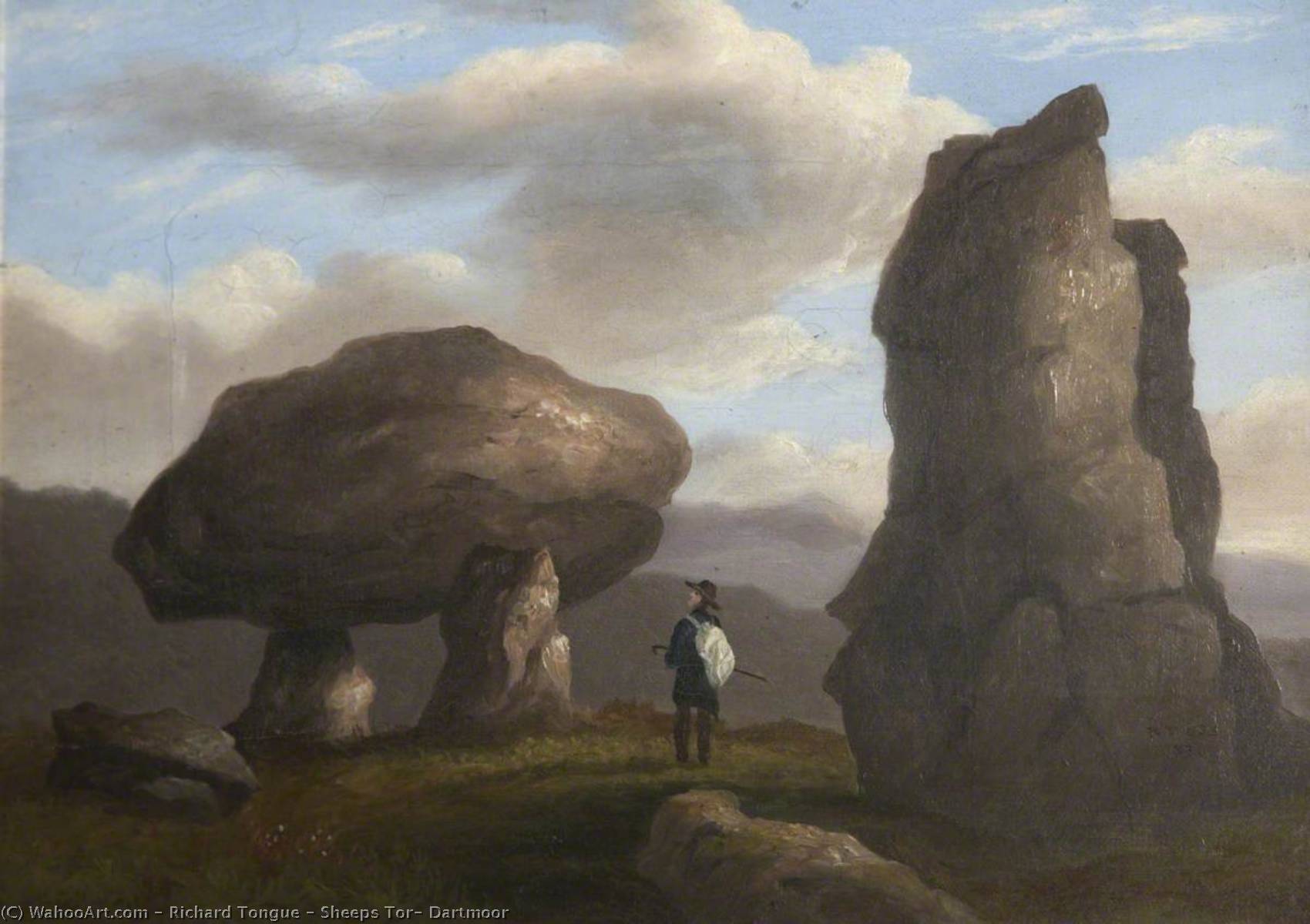 WikiOO.org - Enciclopedia of Fine Arts - Pictura, lucrări de artă Richard Tongue - Sheeps Tor, Dartmoor