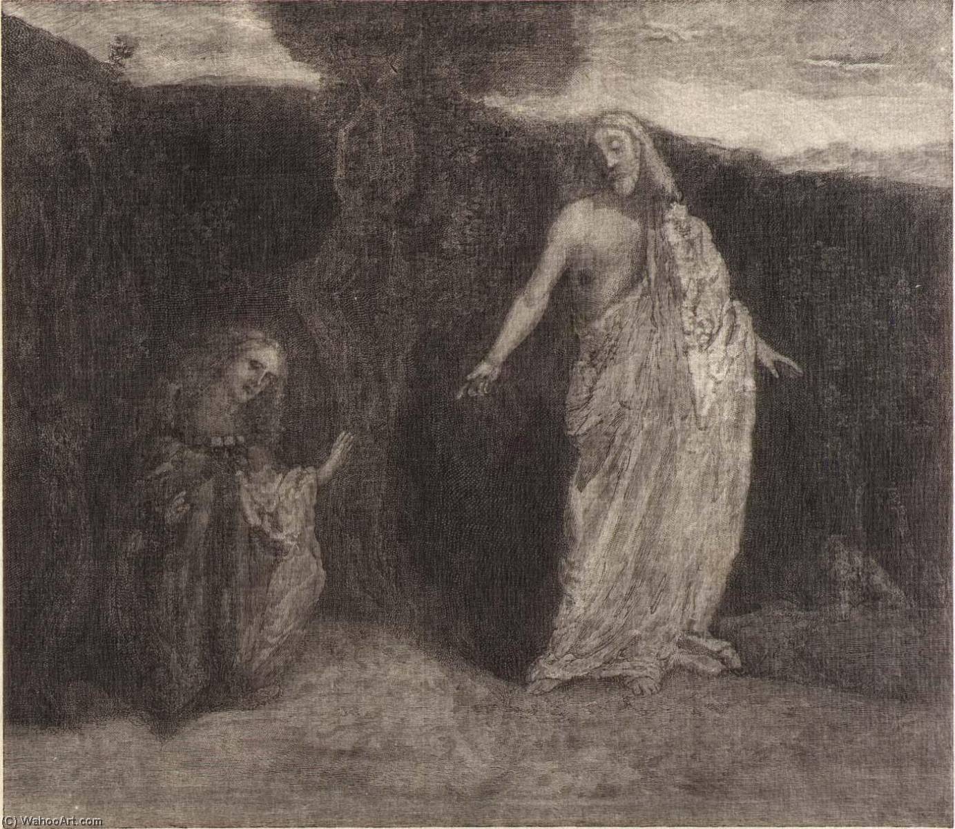 WikiOO.org - Encyclopedia of Fine Arts - Lukisan, Artwork Elbridge Kingsley - Christ Appearing to Mary