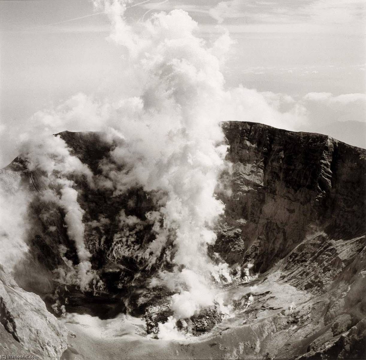 WikiOO.org - Encyclopedia of Fine Arts - Målning, konstverk Emmet Gowin - Crater and Magma, Mount St. Helens, Washington