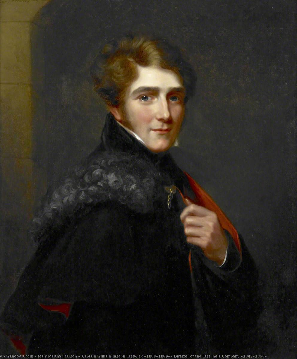 Wikioo.org - The Encyclopedia of Fine Arts - Painting, Artwork by Mary Martha Pearson - Captain William Joseph Eastwick (1808–1889), Director of the East India Company (1849–1858)