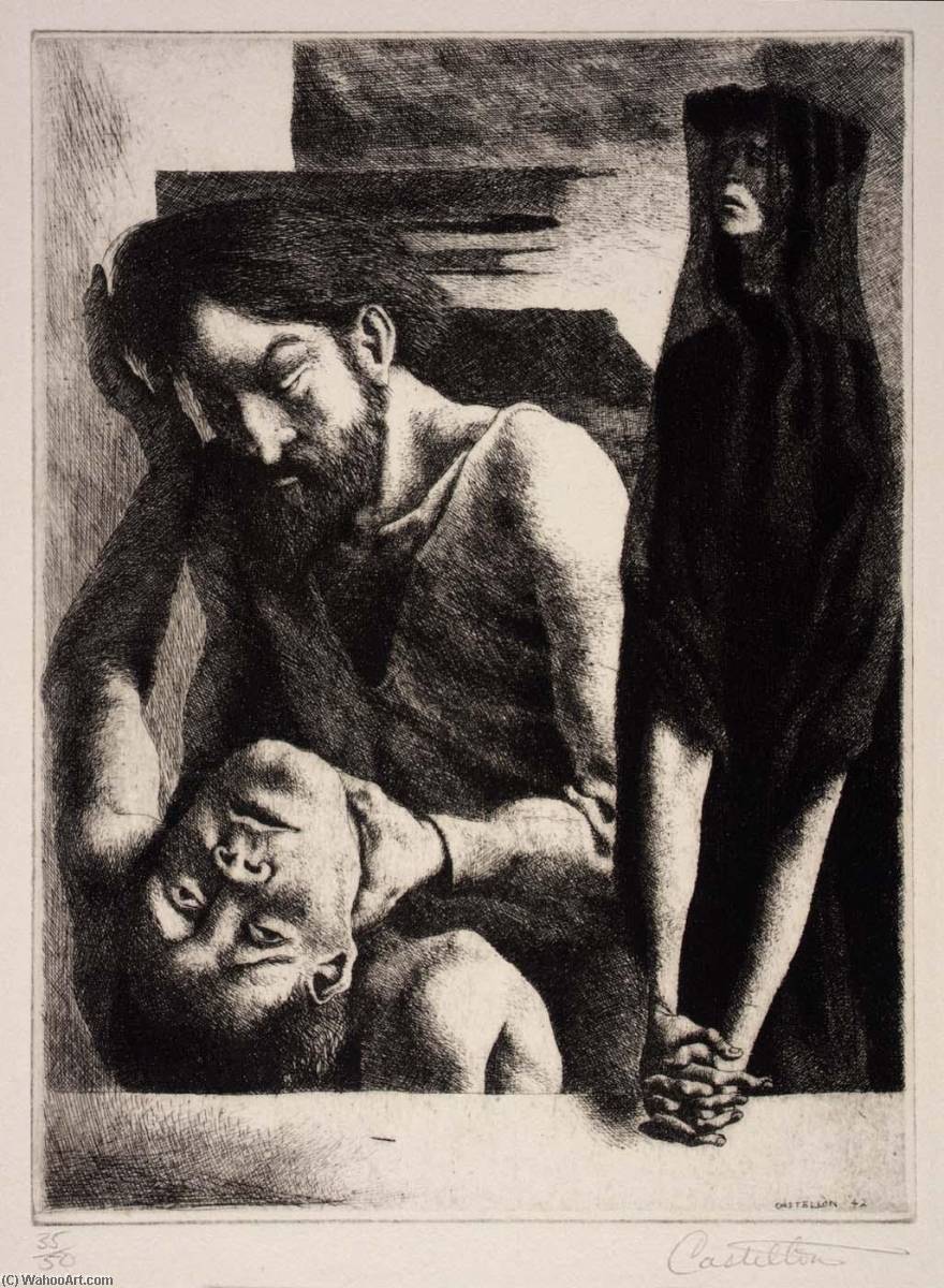 WikiOO.org - Encyclopedia of Fine Arts - Lukisan, Artwork Federico Castellon - Eve's Sorrow