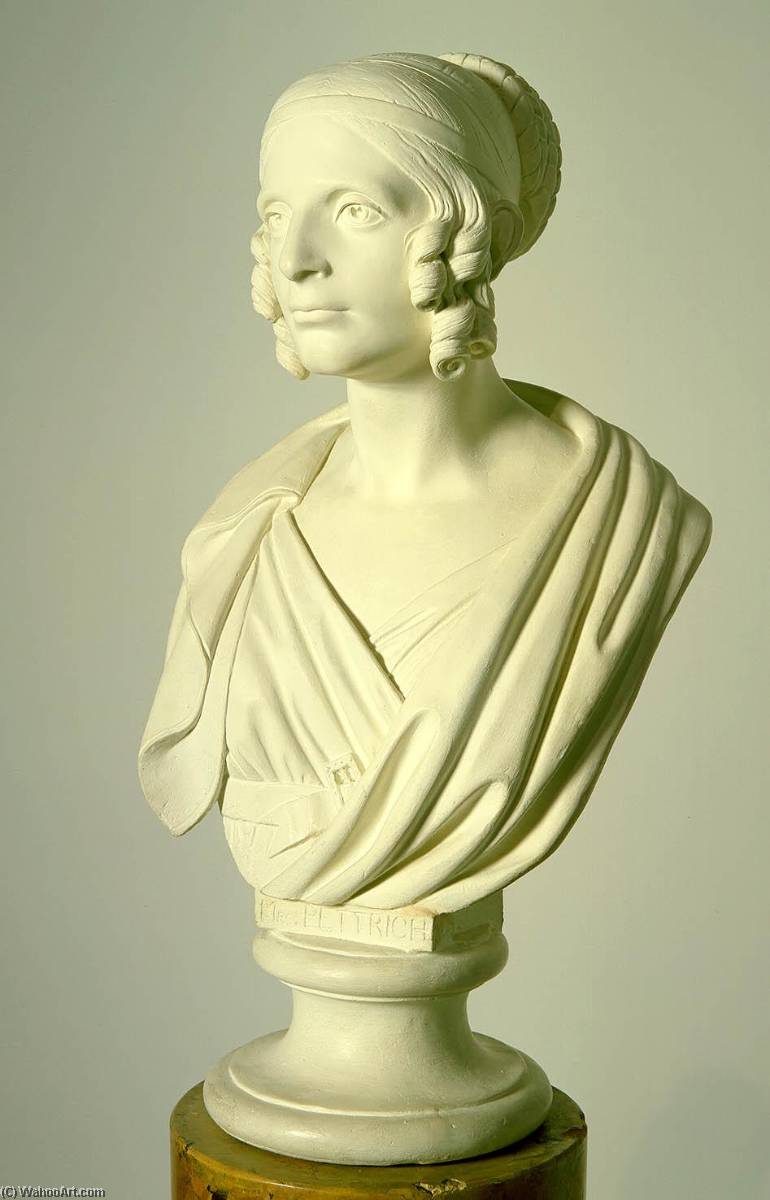 WikiOO.org - Encyclopedia of Fine Arts - Lukisan, Artwork Ferdinand Pettrich - Mrs. Frederich Augustus Ferdinand Pettrich