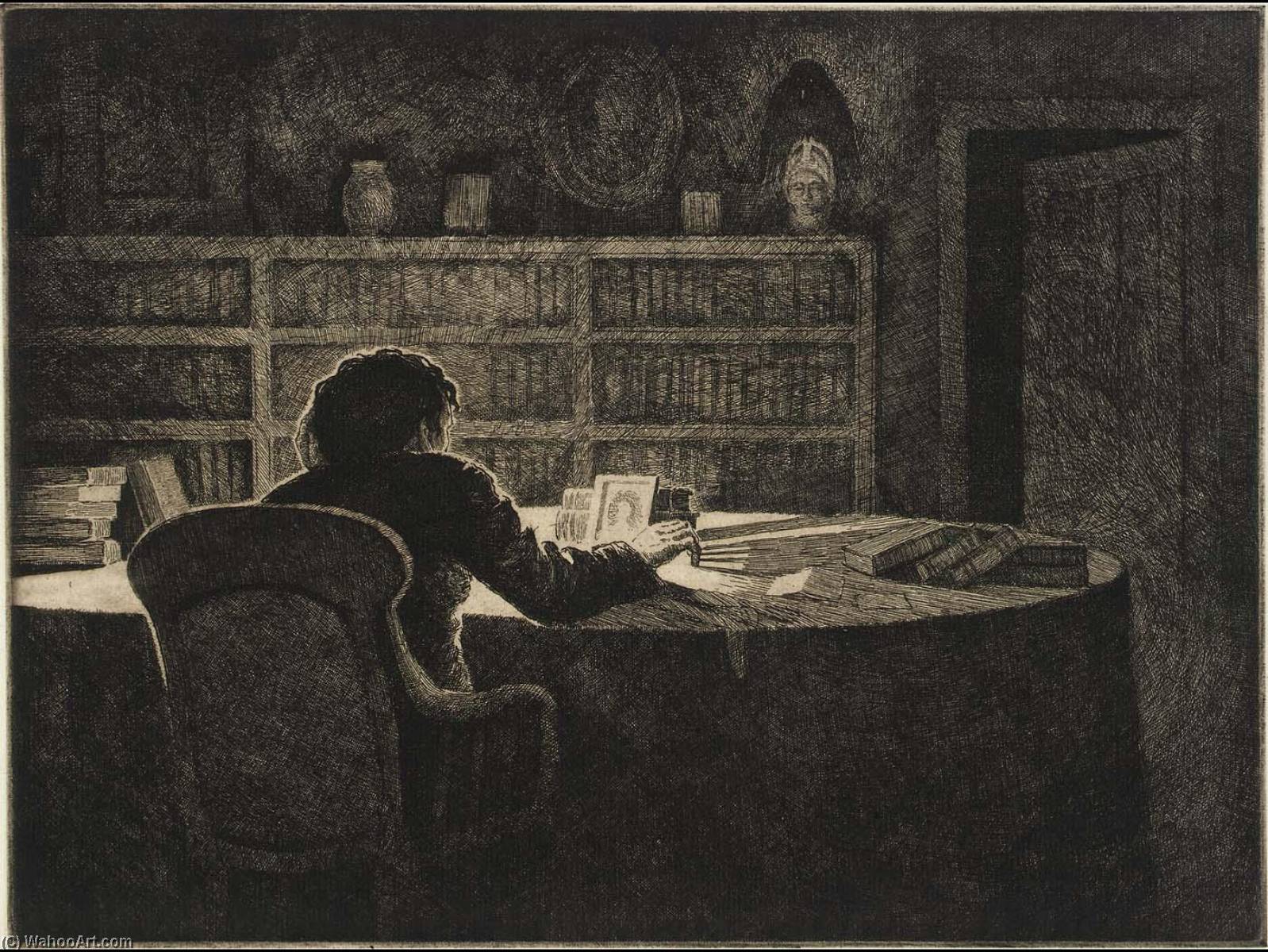 WikiOO.org - Enciclopedia of Fine Arts - Pictura, lucrări de artă George A Bradshaw - The Raven