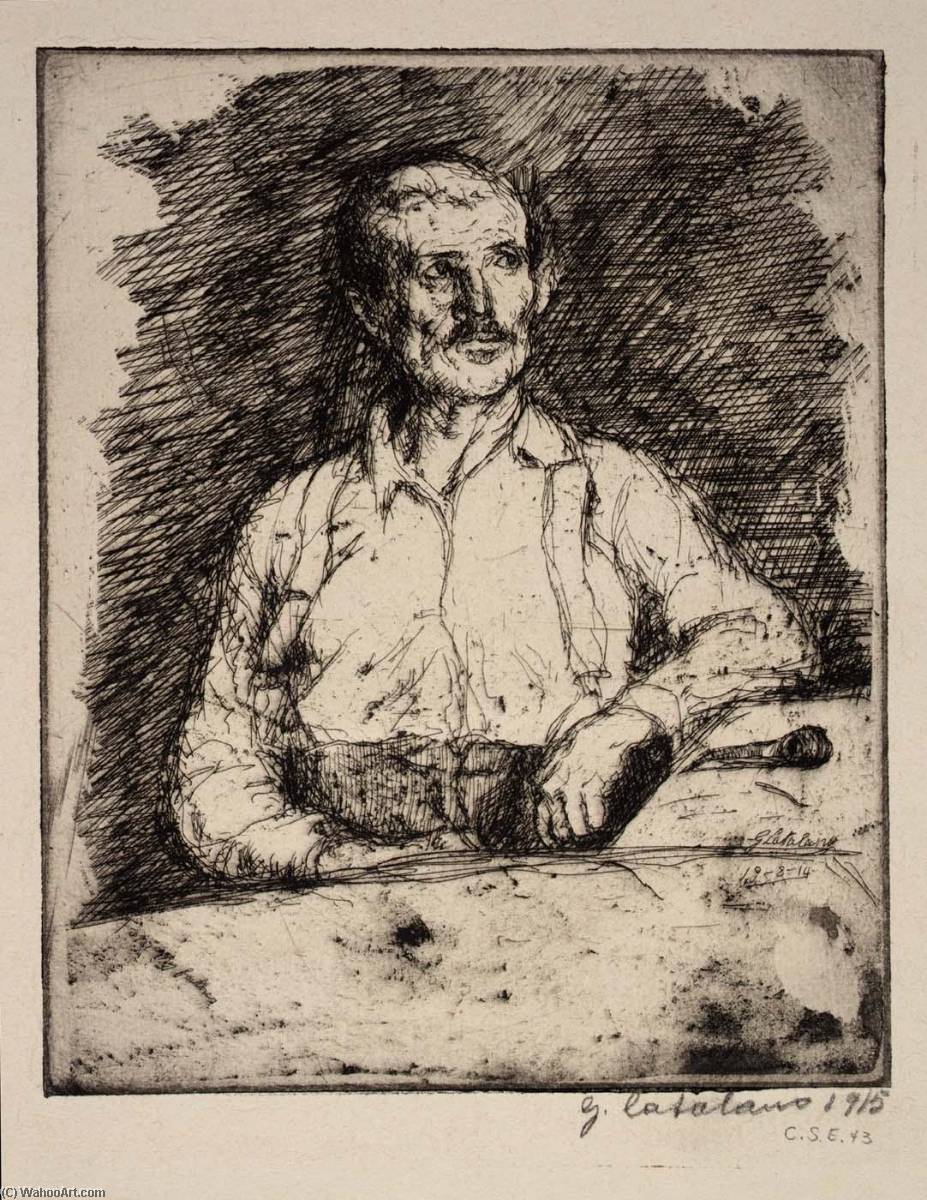 WikiOO.org - Enciclopedia of Fine Arts - Pictura, lucrări de artă Guiseppe Catalano - Portrait of a Man