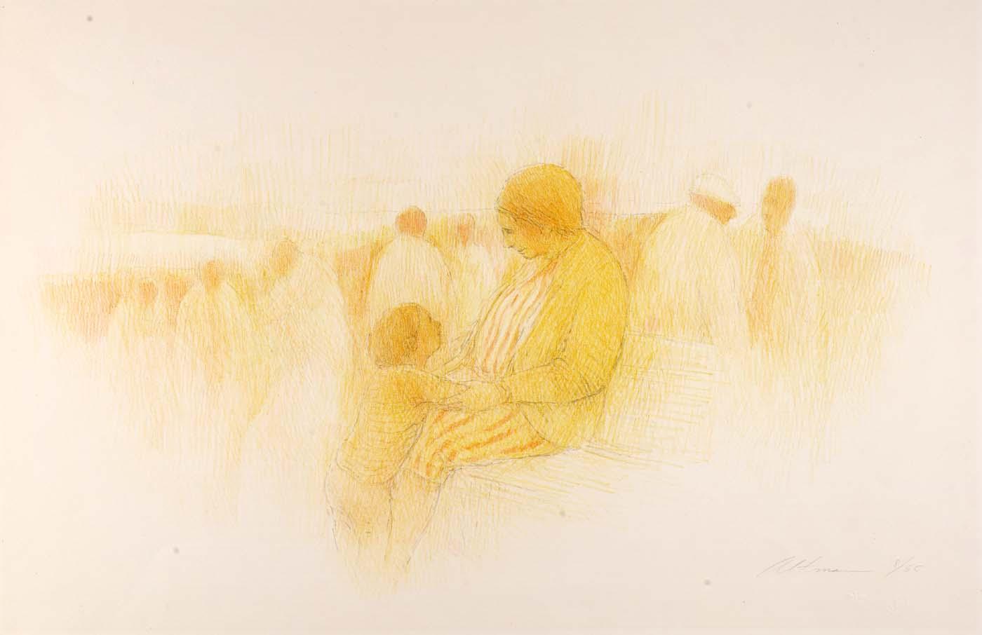 Wikioo.org - The Encyclopedia of Fine Arts - Painting, Artwork by Harold Altman - Boy (Mother and Child)
