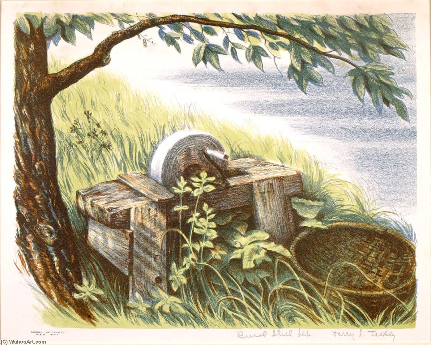 WikiOO.org - Encyclopedia of Fine Arts - Lukisan, Artwork Harry Leroy Taskey - Rural Still Life