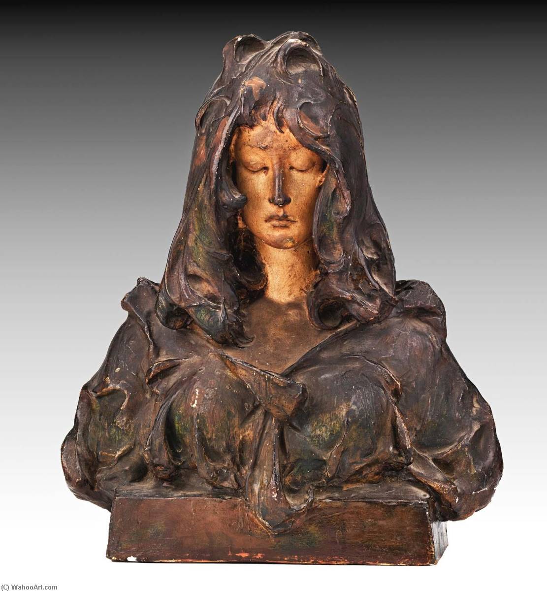 WikiOO.org - Encyclopedia of Fine Arts - Lukisan, Artwork Henry Linder - (Bust of a Girl)