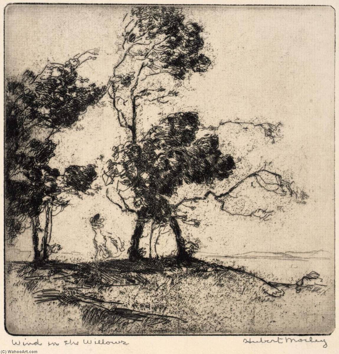 WikiOO.org - Enciclopedia of Fine Arts - Pictura, lucrări de artă Hubert Morley - Wind in the Willows