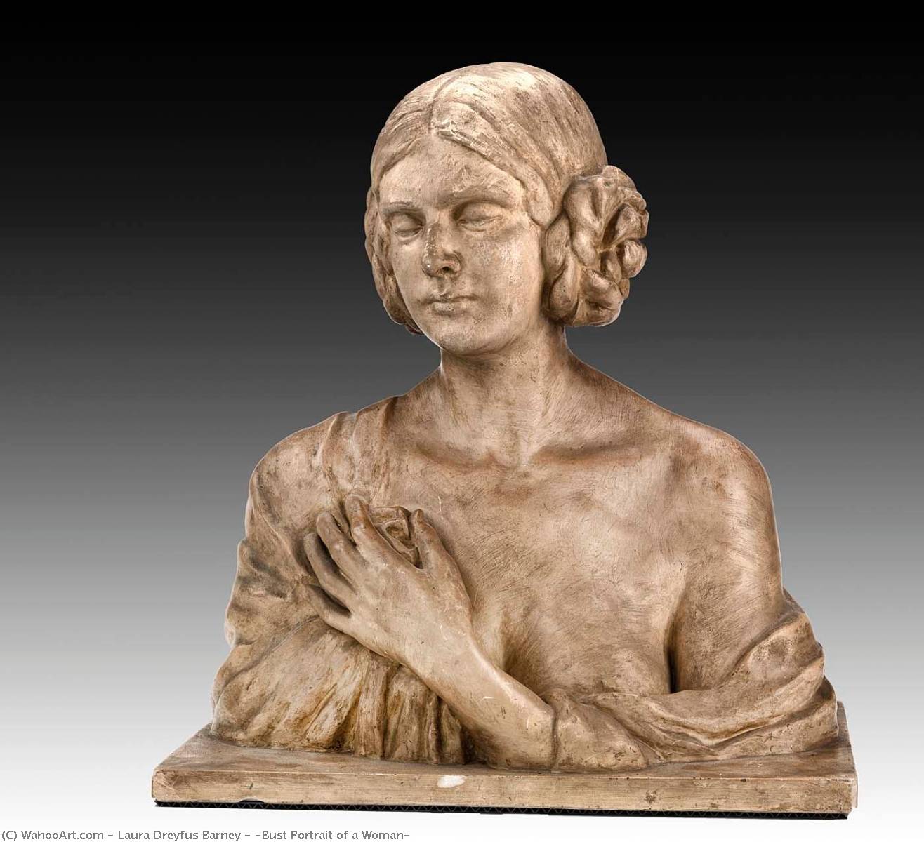 WikiOO.org - Encyclopedia of Fine Arts - Lukisan, Artwork Laura Dreyfus Barney - (Bust Portrait of a Woman)