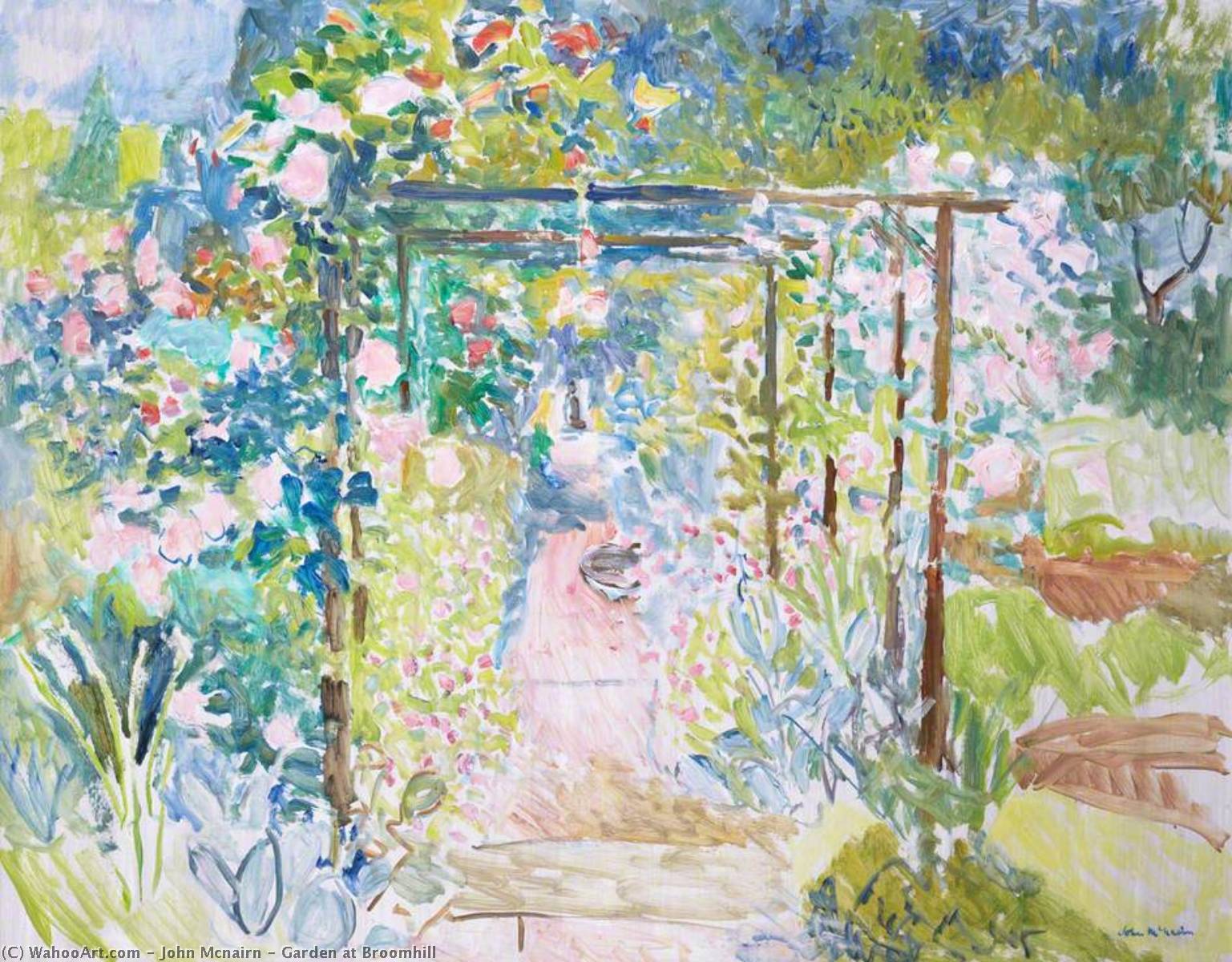 Wikioo.org - The Encyclopedia of Fine Arts - Painting, Artwork by John Mcnairn - Garden at Broomhill