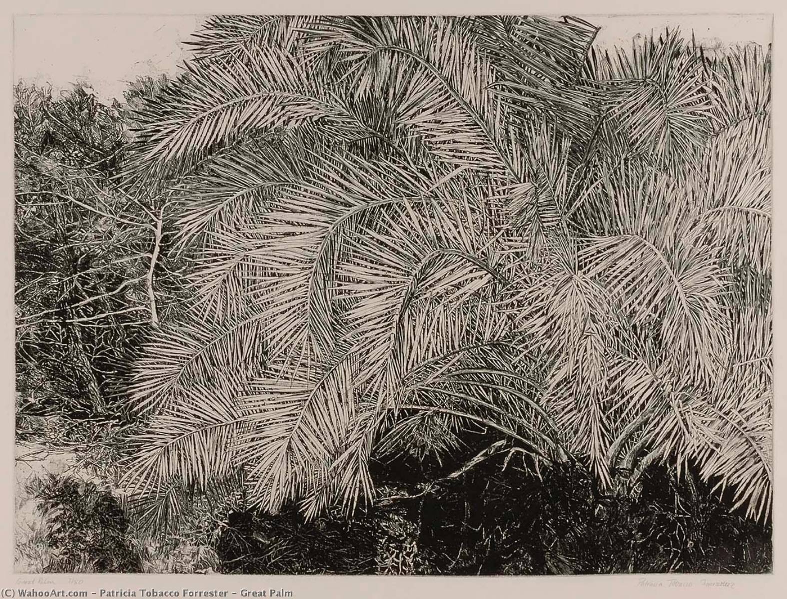 WikiOO.org - Encyclopedia of Fine Arts - Maľba, Artwork Patricia Tobacco Forrester - Great Palm