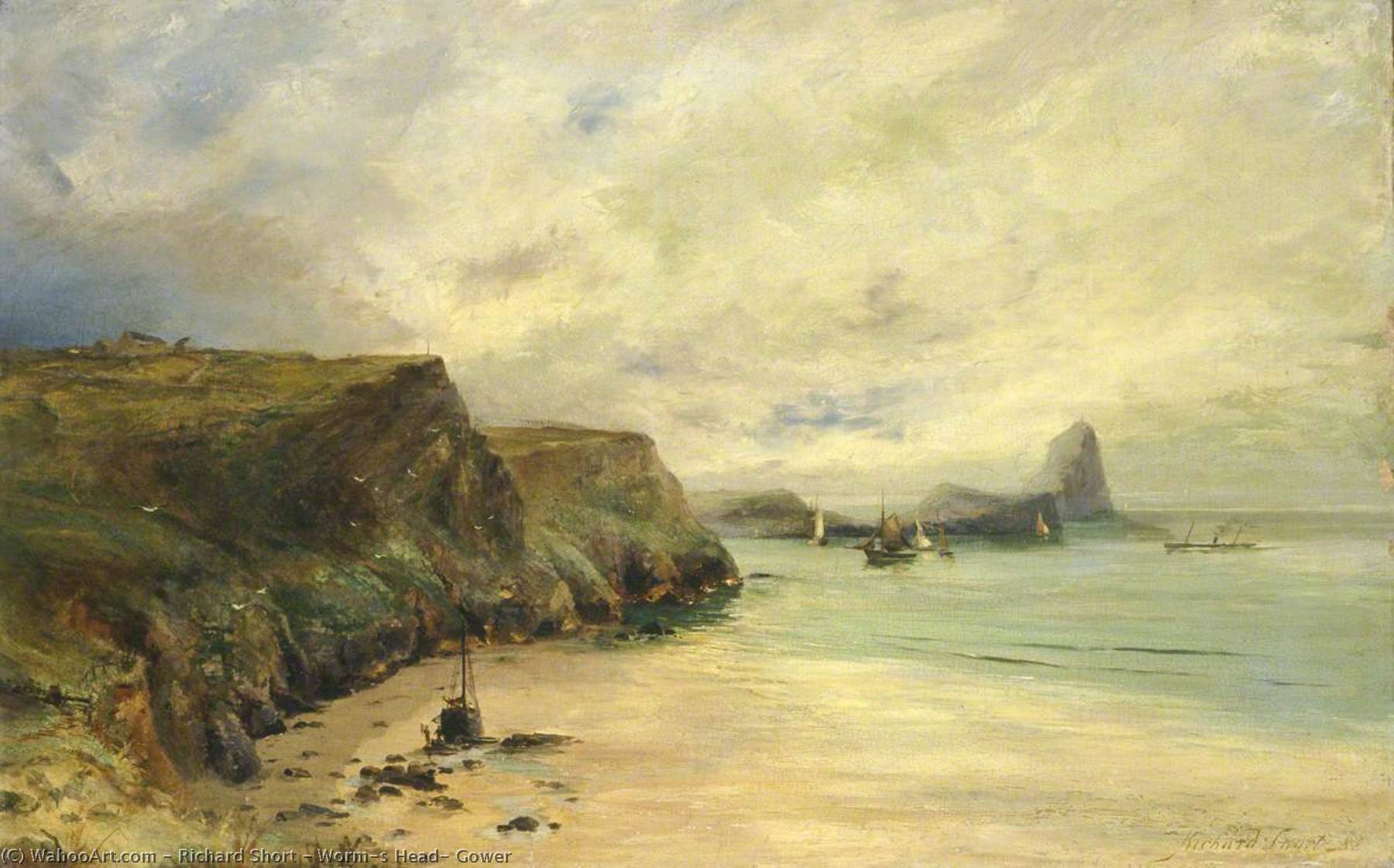 Wikioo.org - The Encyclopedia of Fine Arts - Painting, Artwork by Richard Short - Worm's Head, Gower