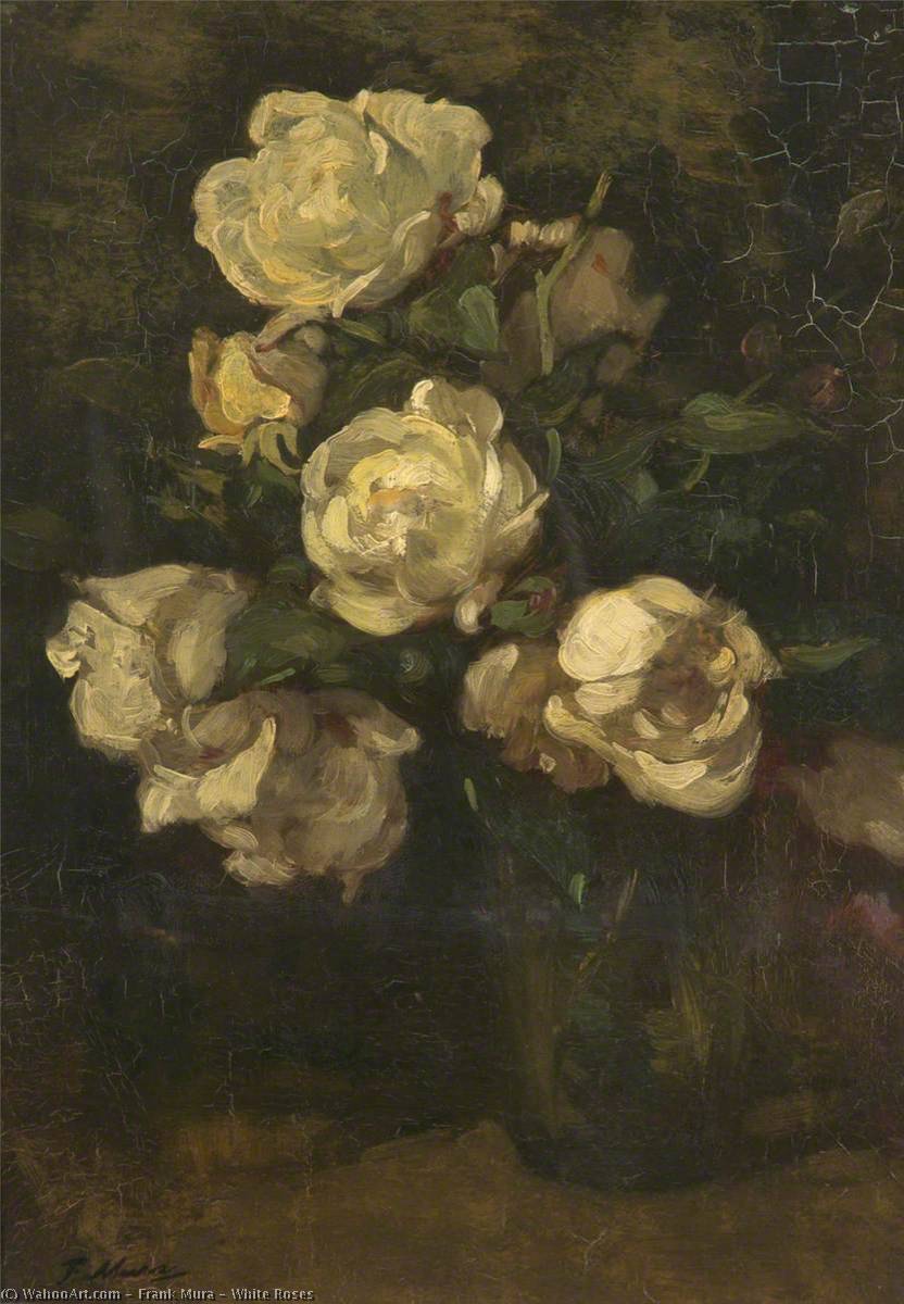 Wikioo.org - The Encyclopedia of Fine Arts - Painting, Artwork by Frank Mura - White Roses