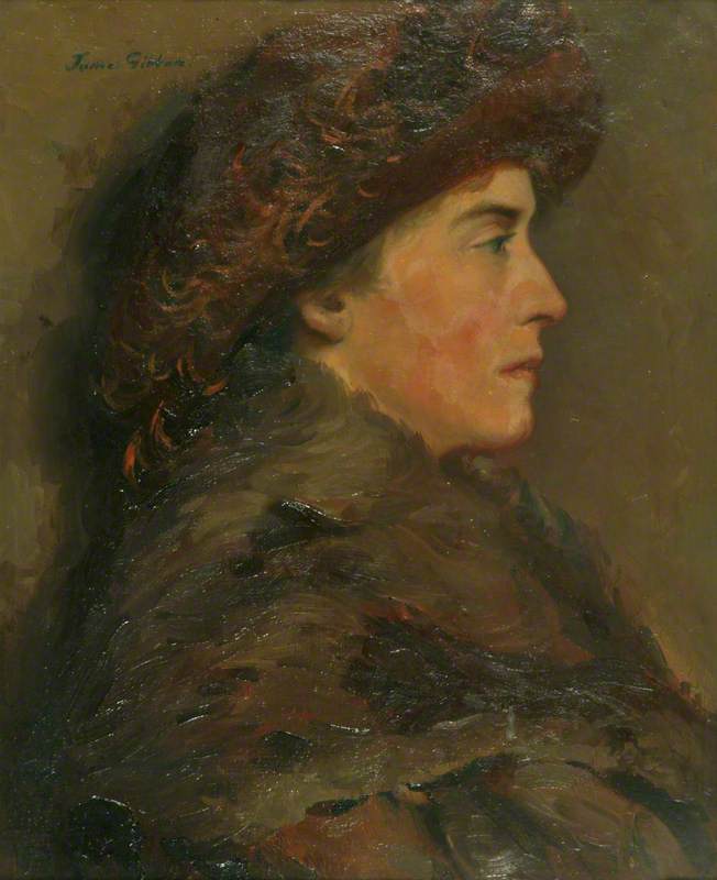 Wikioo.org - The Encyclopedia of Fine Arts - Painting, Artwork by James Gibbon - Mrs W. C. A. Gibbon