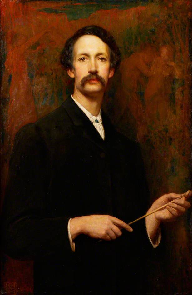 Wikioo.org - The Encyclopedia of Fine Arts - Painting, Artwork by Edward Samuel Harper - Self Portrait