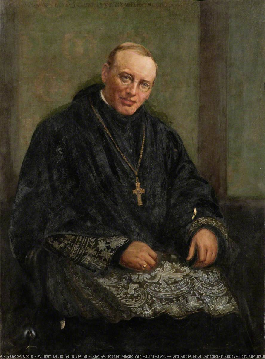 Wikioo.org - The Encyclopedia of Fine Arts - Painting, Artwork by William Drummond Young - Andrew Joseph Macdonald (1871–1950), 3rd Abbot of St Benedict's Abbey, Fort Augustus