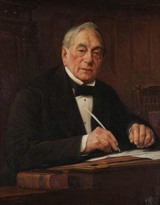 Wikioo.org - The Encyclopedia of Fine Arts - Painting, Artwork by Josiah Rushton - Alderman Joseph Wood (d.1887), Mayor of Worcester (1860)