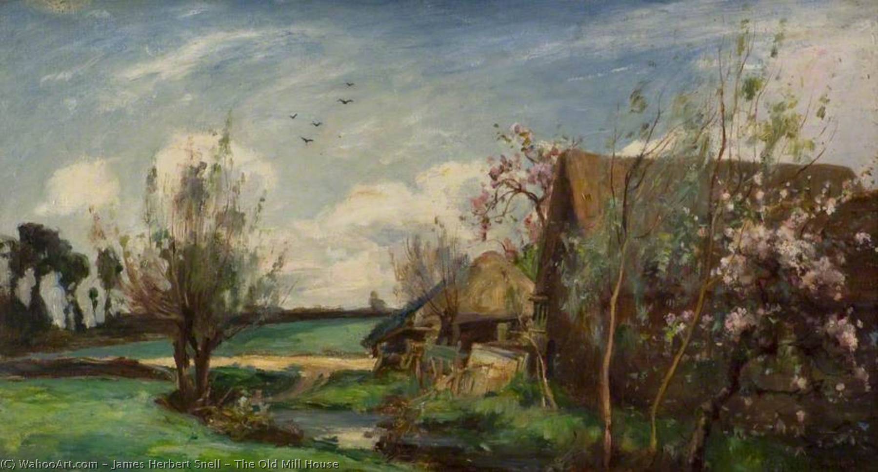 Wikioo.org - The Encyclopedia of Fine Arts - Painting, Artwork by James Herbert Snell - The Old Mill House