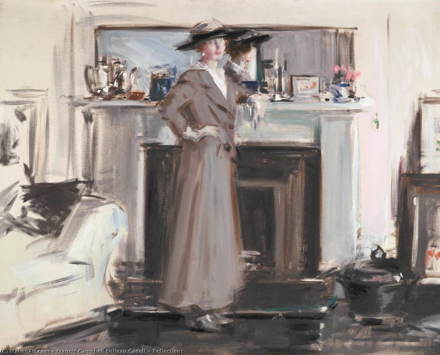 WikiOO.org - Encyclopedia of Fine Arts - Lukisan, Artwork Francis Campbell Boileau Cadell - Reflections