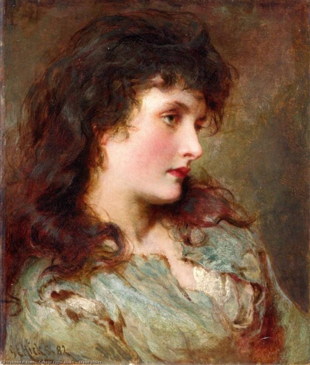 Wikioo.org - The Encyclopedia of Fine Arts - Painting, Artwork by George Elgar Hicks - Maud Miller