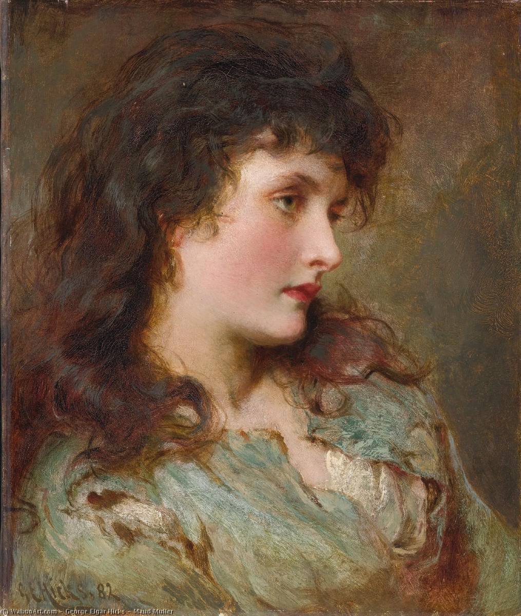 Wikioo.org - The Encyclopedia of Fine Arts - Painting, Artwork by George Elgar Hicks - Maud Muller