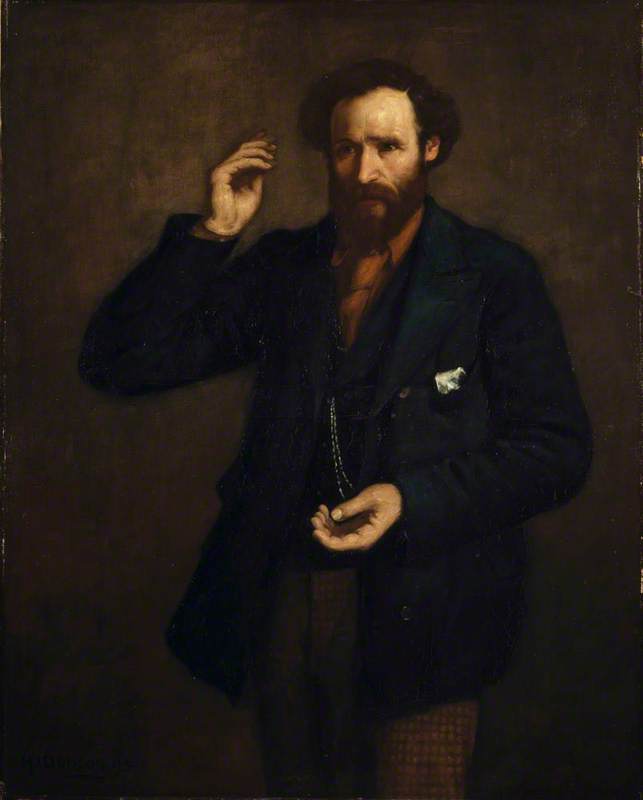 Wikioo.org - The Encyclopedia of Fine Arts - Painting, Artwork by Henry John Dobson - James Keir Hardie (1856–1915), Labour Leader