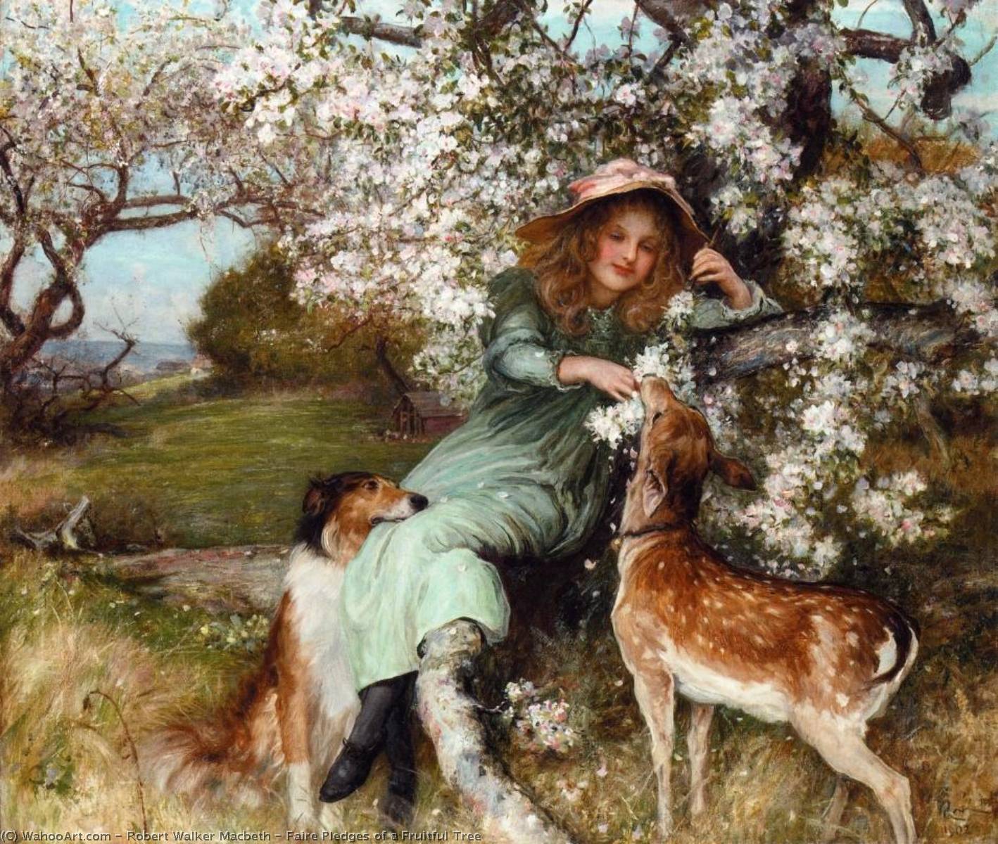 WikiOO.org - Enciclopedia of Fine Arts - Pictura, lucrări de artă Robert Walker - Faire Pledges of a Fruitful Tree