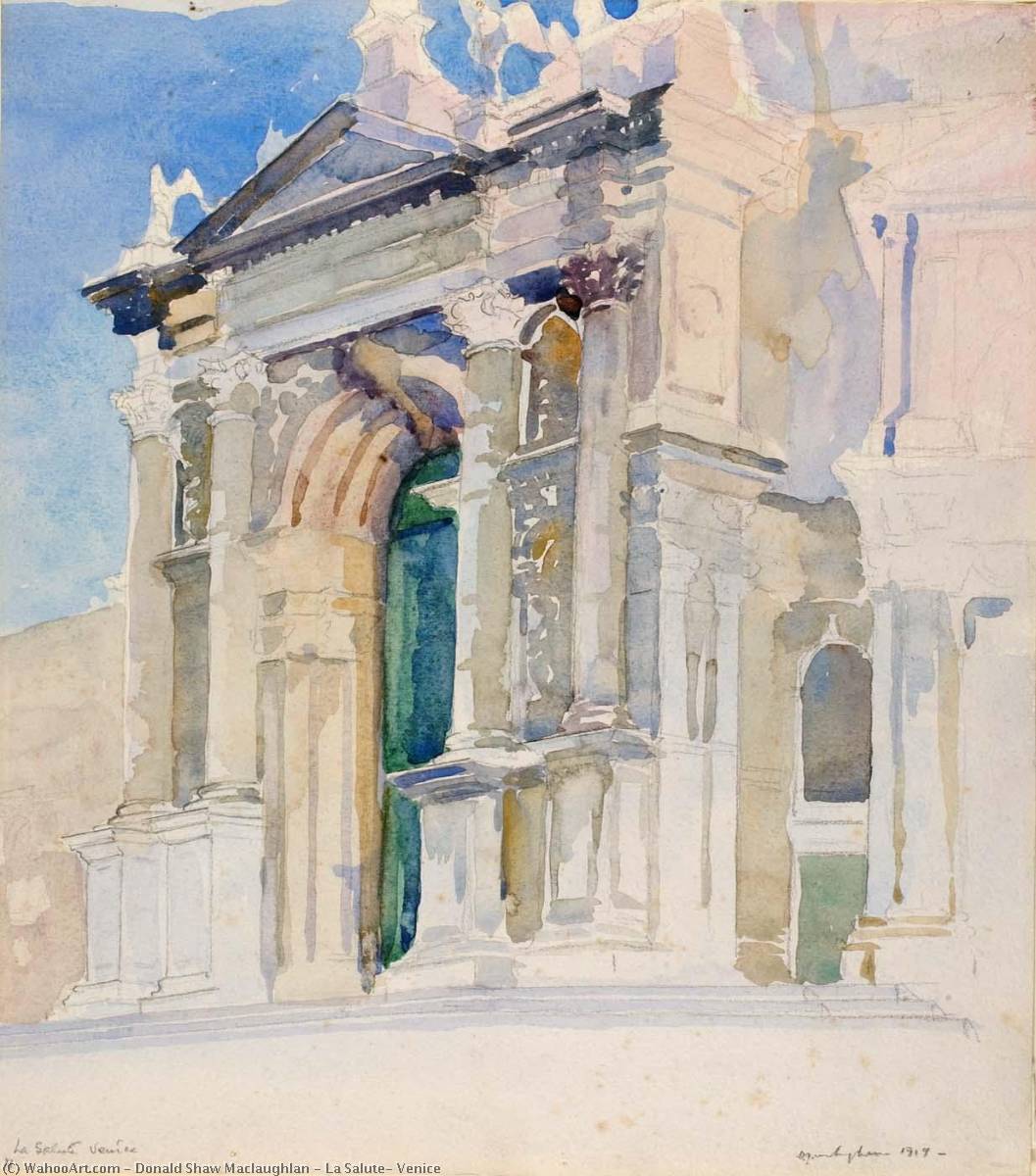 Wikioo.org - The Encyclopedia of Fine Arts - Painting, Artwork by Donald Shaw Maclaughlan - La Salute, Venice